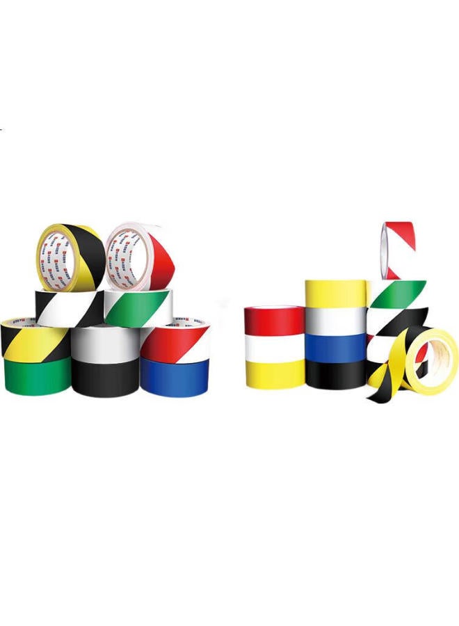 Yongguan Pvc Warning Floor Tape, 48Mm*33M/Single Roll, Positioning Mark, Fire Safety Caution Line, Isolation Tape, Identification, Windproof Fixed Window, Black And Yellow - Image 1