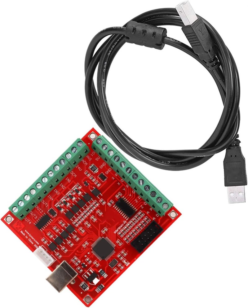 Wal front USB CNC Controller 4 Axis Motion Control Card, USB Interface Board for Stepper Motor Driver - Image 1