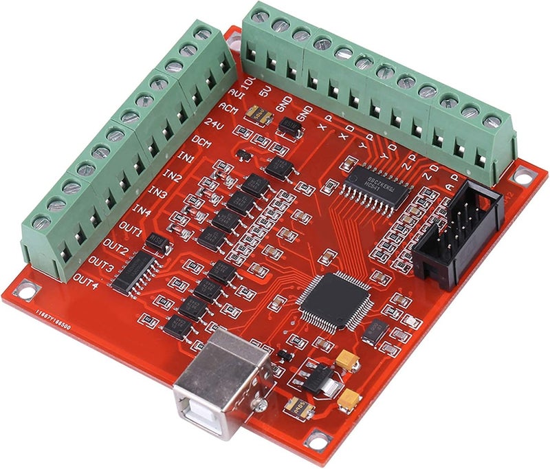Wal front USB CNC Controller 4 Axis Motion Control Card, USB Interface Board for Stepper Motor Driver - Image 5