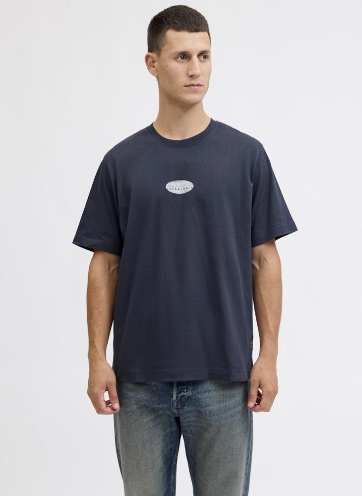 جاك اند جونز تيشيرت بياقة دائرية مطبوع - Image 1