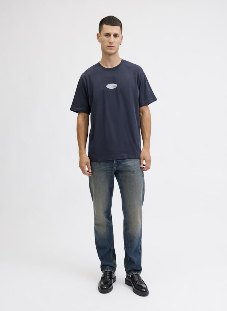 جاك اند جونز تيشيرت بياقة دائرية مطبوع - Image 4