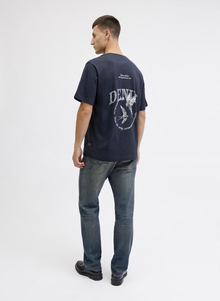 جاك اند جونز تيشيرت بياقة دائرية مطبوع - Image 2