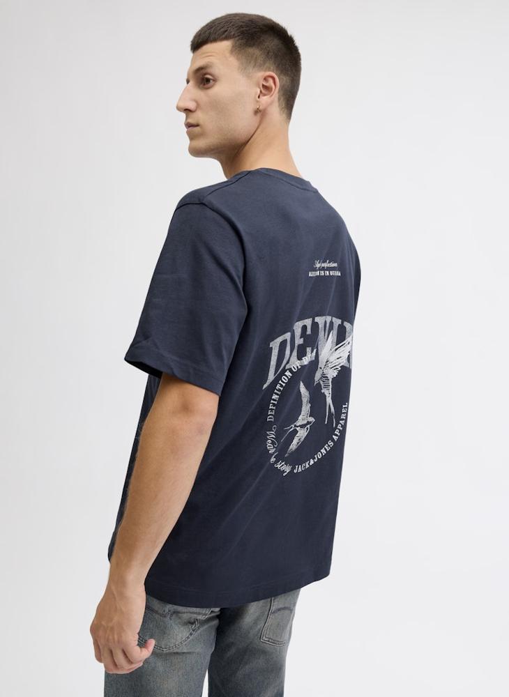 جاك اند جونز تيشيرت بياقة دائرية مطبوع - Image 3