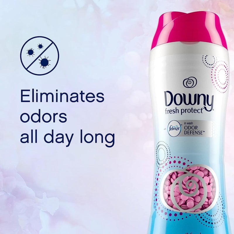 Downy حبوب تعزيز رائحة الغسيل داوني فريش بروتكت للغسالة مع دفاع فبرزي للرائحة، أبريل فريش، 14.8 أونصة - Image 4