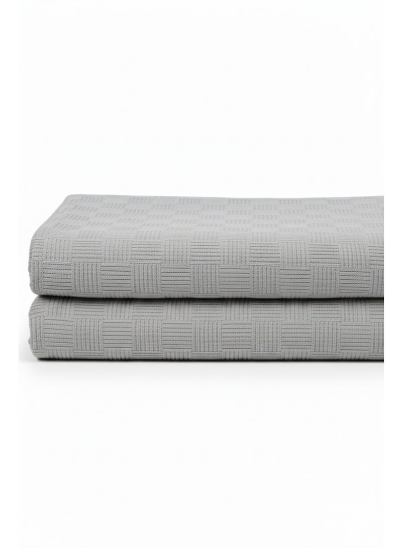 Nile Weave Elegant Egyptian Cotton Leno Throw Blanket – ultra-soft, lightweight, and beautifully crafted. Enjoy luxurious comfort, breathable warmth, and timeless sophistication in any room. - Image 5