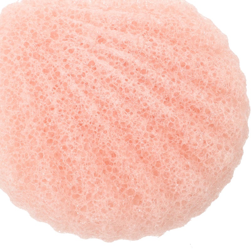 Konjac Facial Sponge Set 2pcs Reusable Gentle Cleansing Pink Ladybug Scallop - Image 4