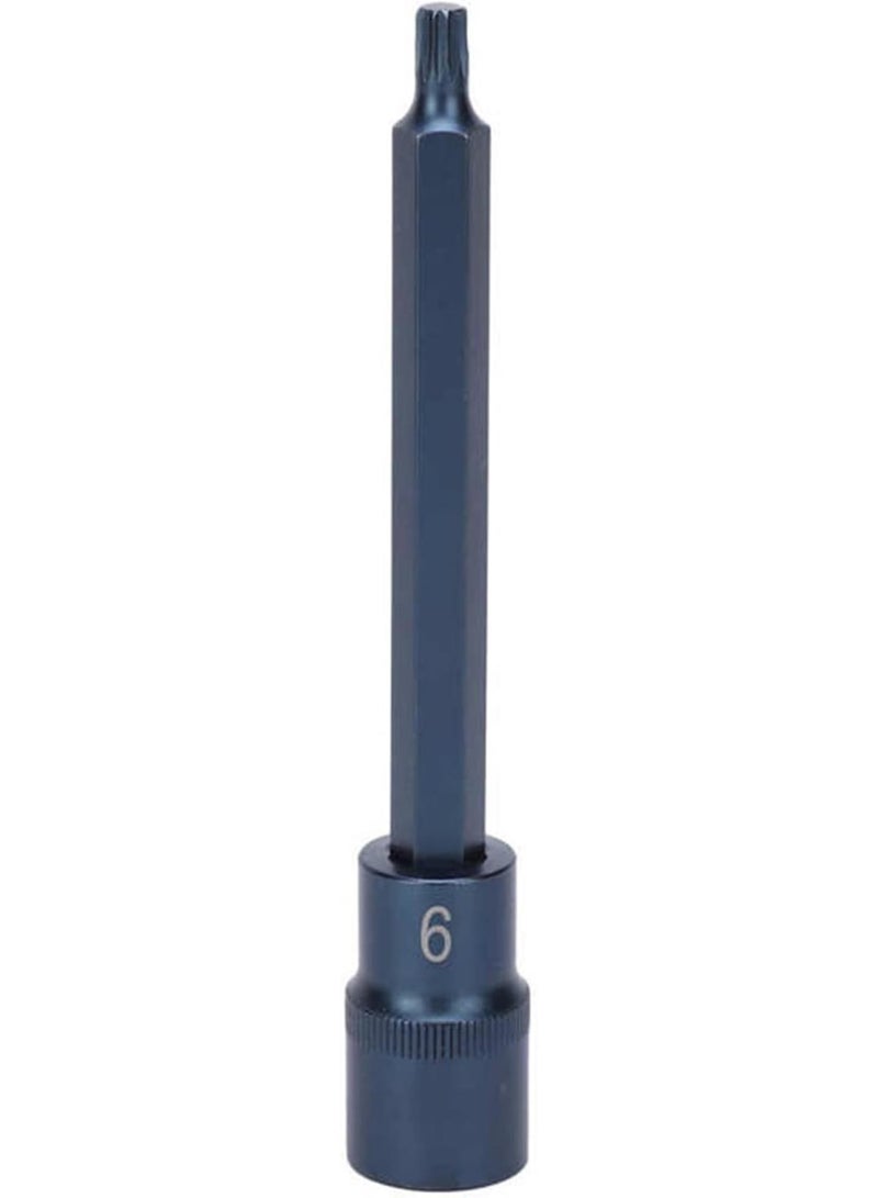 GGOOT 12-Points Screwdriver Bit Socket Bluish Alloy Steel Hardware Hand Tool Metric 140x6mm Hand Tool - Image 1
