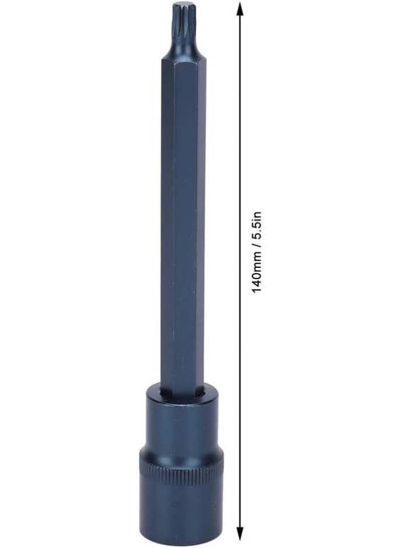 GGOOT 12-Points Screwdriver Bit Socket Bluish Alloy Steel Hardware Hand Tool Metric 140x6mm Hand Tool - Image 2