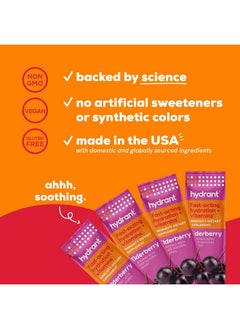 Hydrant Immunity, Individual Immune Hydration Powder Stick Packets With Vitamin C, Vitamin D, And Zinc For Electrolyte And Energy Support (Elderberry, 30 Count) - pzsku/Z56BCA1E0D240086B04B5Z/45/_/1728309838/6676e158-2098-4a46-8f84-945b4dada396