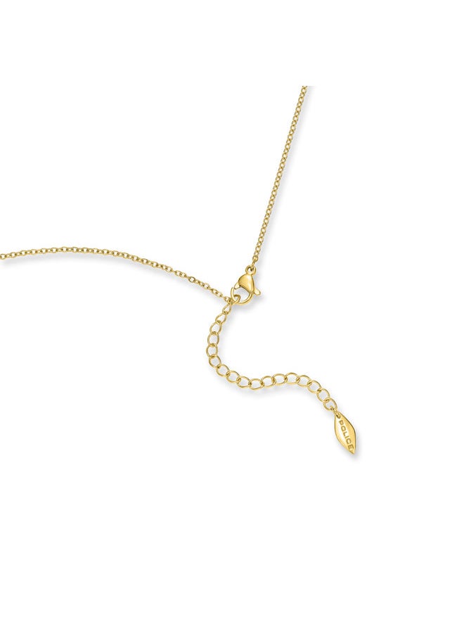POLICE Heartstone NecklaceHeart-Shaped Convex Pendant with Radiant Crystals and  Signature, Bold Love  - Image 3