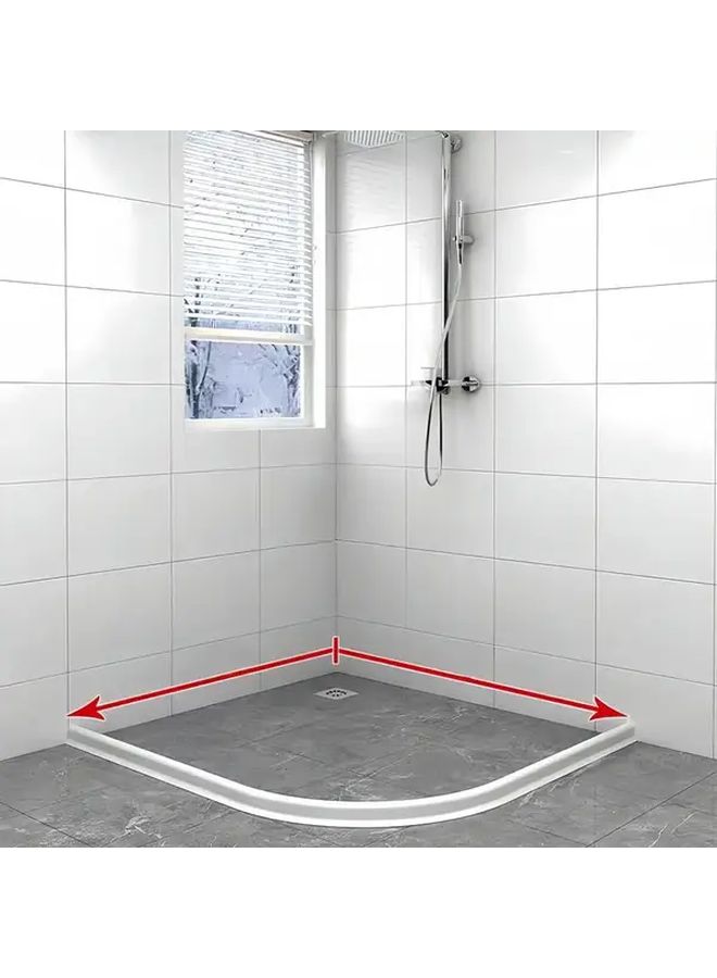 White Self Adhesive Bathroom Splash Guard 78 74 Inch Anti Splash Panel For Shower Bathtub Sink Easy Install Easy Clean - Image 2