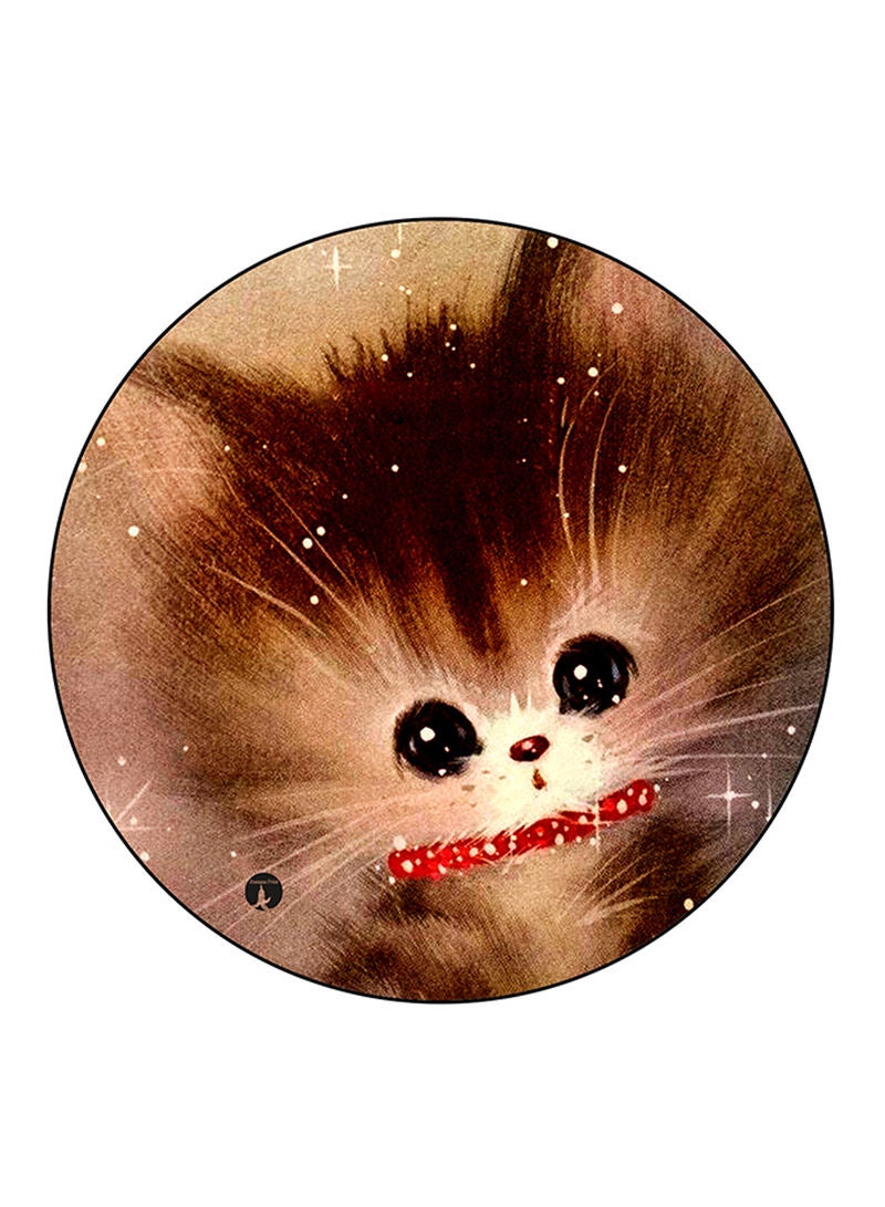 A Cat Printed Mouse Pad Multicolour