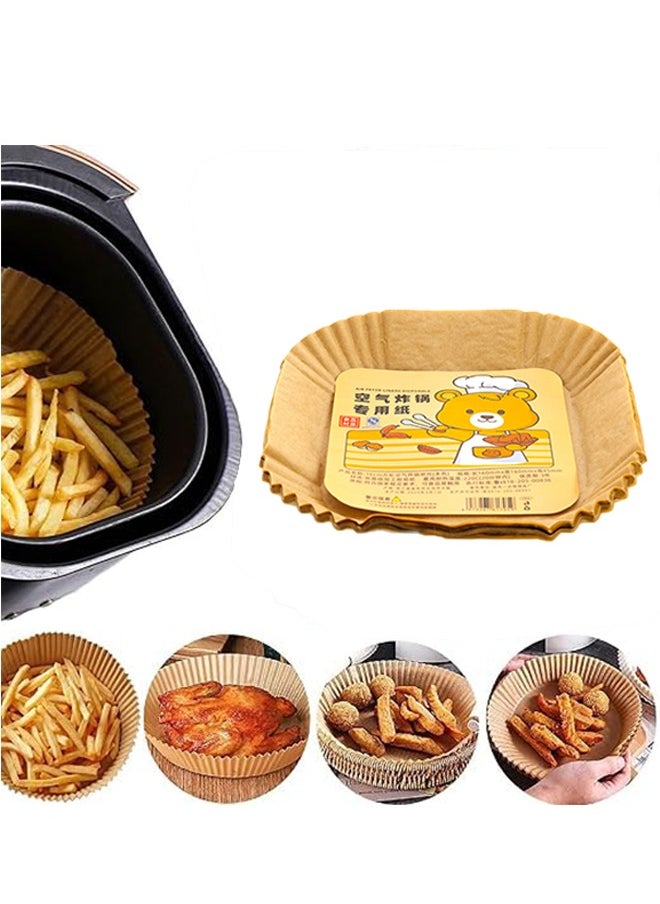 Home Care - Home Care Air Fryer 100 Pc Paper Liners, Air Fryer Disposable Liners, Non-Stick and Oil Proof for Easy Cleanup,Oil-proof, Water-proof, Parchment Baking Paper for Baking Roasting Microwave - Image 1