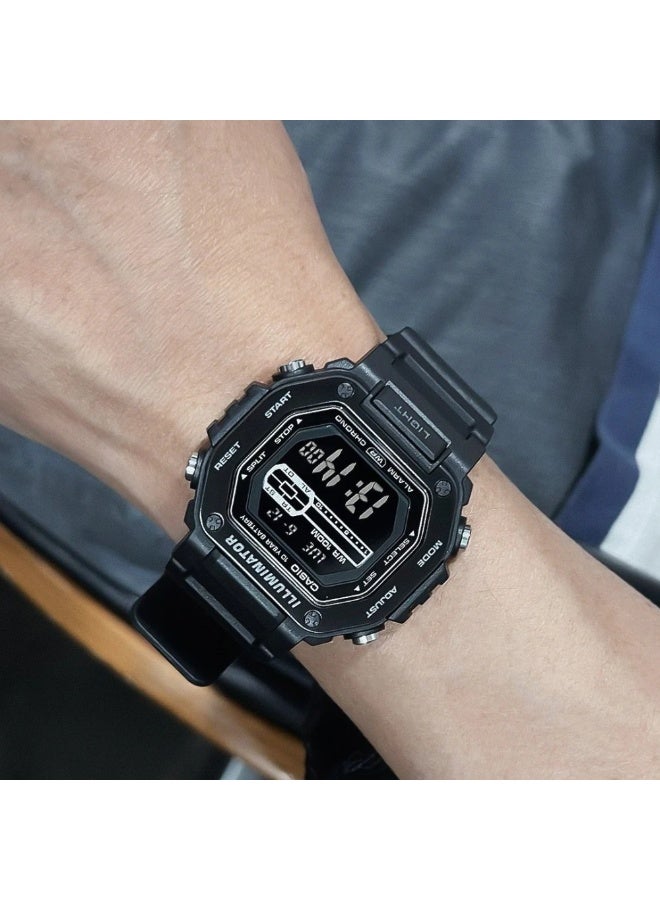 Casio MWD-110HB-1BVDF Men’s Analog Watch – Black Dial, Black Resin Strap, Water Resistant, Date Display - Image 4