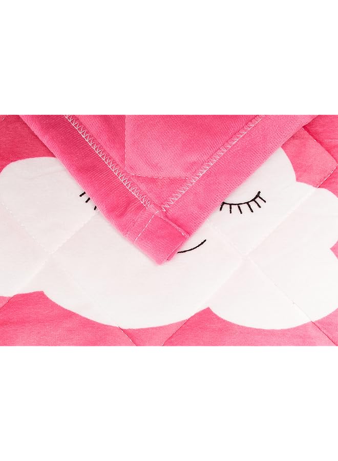 إيروريكس مجموعة من 2 غطاء لحاف من الفلانيل الناعم القابل للعكس للأطفال لجميع المواسم، 3 قطع مقاس مفرد 150 × 200 سم، طقم فراش للأولاد أو البنات بنمط خياطة هندسية على الوجهين مع طباعة غائمة، متعدد الألوان - Image 2