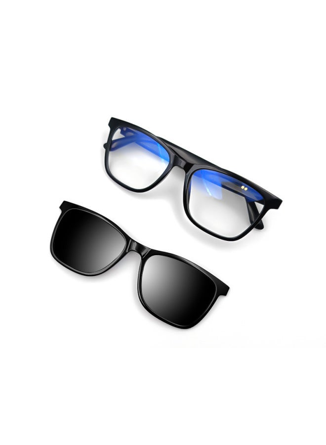 Smart Glasses GS05 Bluetooth Glasses Magnetic Sunglasses Driving Calls Listening To Songs Anti-ultraviolet Anti-blue Light-Color:Blue  - Image 5