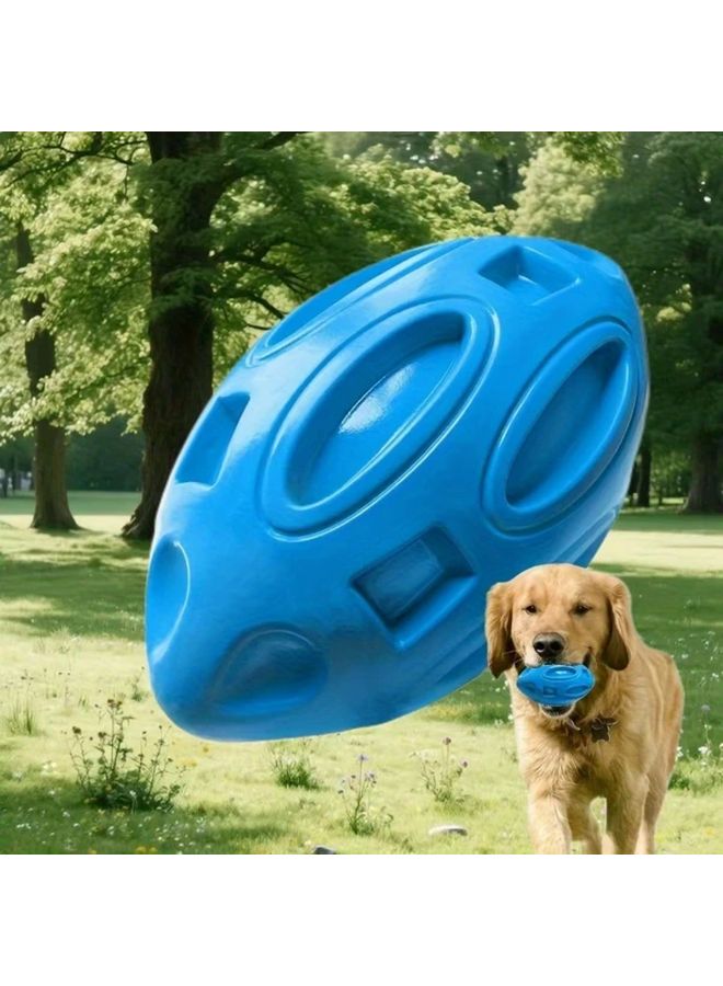 كرة قدم وردية مطاطية للحيوانات الأليفة مع صوت لتسلية الكلاب وتدريبها على المضغ - Image 4