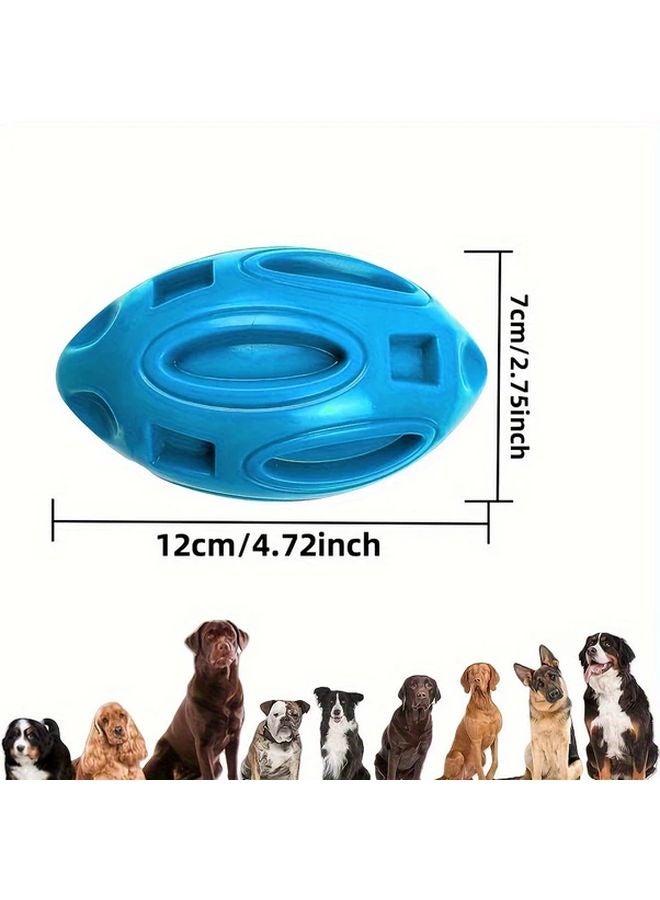 كرة قدم وردية مطاطية للحيوانات الأليفة مع صوت لتسلية الكلاب وتدريبها على المضغ - Image 5