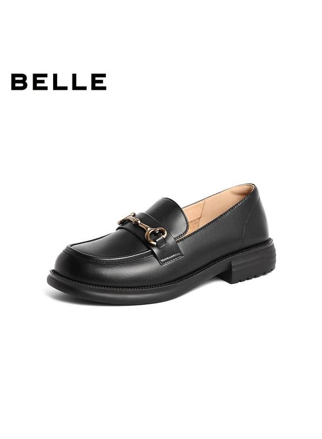 Belle Horsebit Loafers Women Spring Flat Versatile Shoes Z3b1daa6 Black Size 34 - Image 1