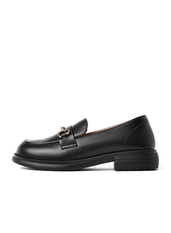 Belle Horsebit Loafers Women Spring Flat Versatile Shoes Z3b1daa6 Black Size 34 - Image 3