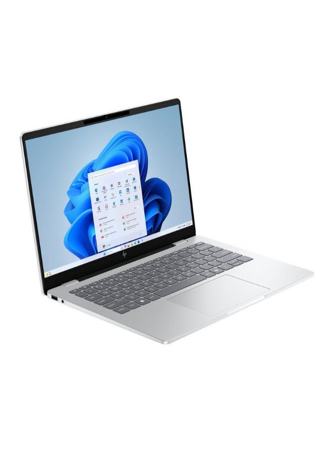HP OmniBook 7 AI Laptop With 14 Inch OLED Display, Intel Core Ultra 7 Processor/16GB RAM DDR5/512GB SSD/Intel Graphics/Windows 11 Home/ English/Arabic Glacier silver - Image 2