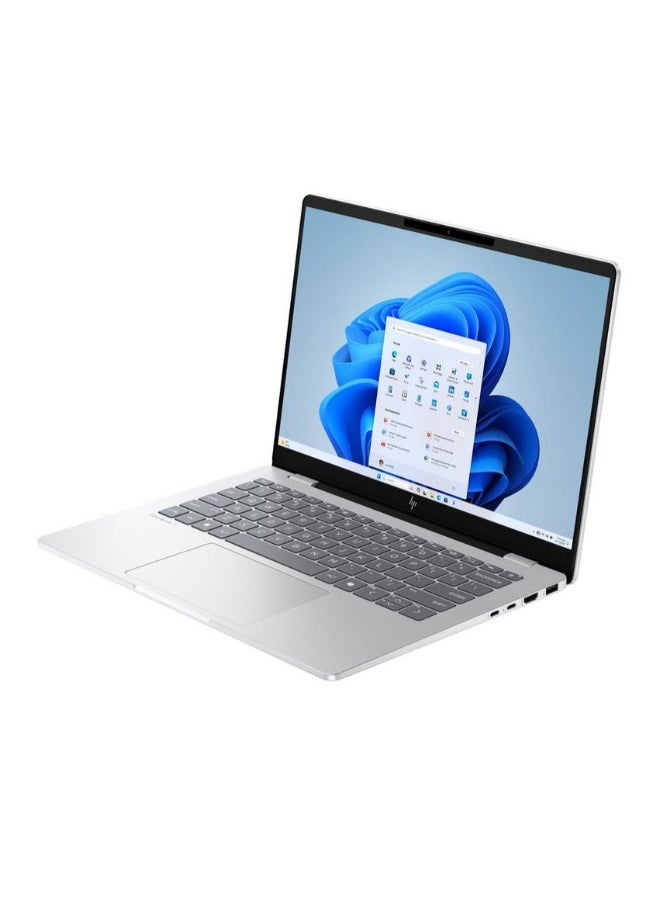 HP OmniBook 7 AI Laptop With 14 Inch OLED Display, Intel Core Ultra 7 Processor/16GB RAM DDR5/512GB SSD/Intel Graphics/Windows 11 Home/ English/Arabic Glacier silver - Image 3