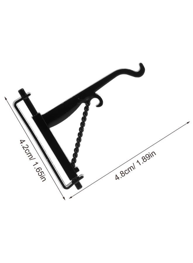 ifundom 6pcs Christmas Dollhouse Hook Dollhouse Light Bracket Dollhouse Plant Bracket Dollhouse Metal Wall Art Miniature Coat Rack Mini House Hooks Mini Plant Supports Alloy Lantern Hanger - Image 2