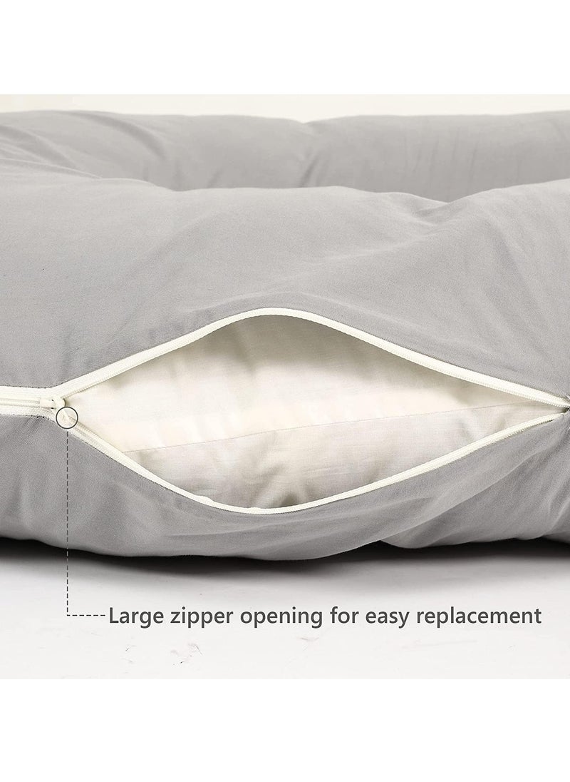 MIXDE Pregnancy Pillows, Maternity Pillows, U-Shape Full Body Pillow, Cooling Cover Grey, Pregnancy Pillows for Sleeping, Body Pillows for Adults, Maternity Pillow and Pregnancy Must Haves  - Image 3