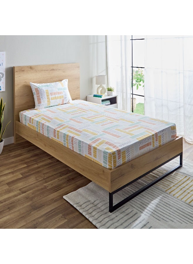 Home Box Nora Savana 2-Piece Single Microfibre Flat Sheet Set 240 x 160 cm - Image 1