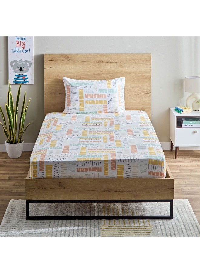 Home Box Nora Savana 2-Piece Single Microfibre Flat Sheet Set 240 x 160 cm - Image 2