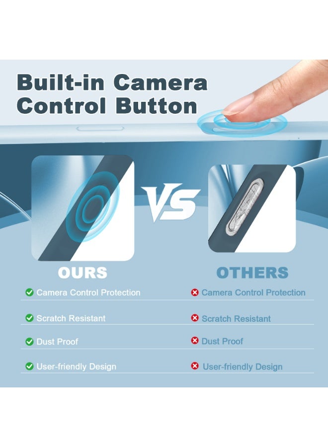 أوللاي ايفون 17 برو كيس واقي ، مادة السيليكون ، مقاومة للصدمات مع حماية عدسة الكاميرا وتغطية زر التحكم ، غطاء واقي للهاتف المحمول المضاد للصدمة ، متوافق مع إكسسوارات MagSafe - Image 2