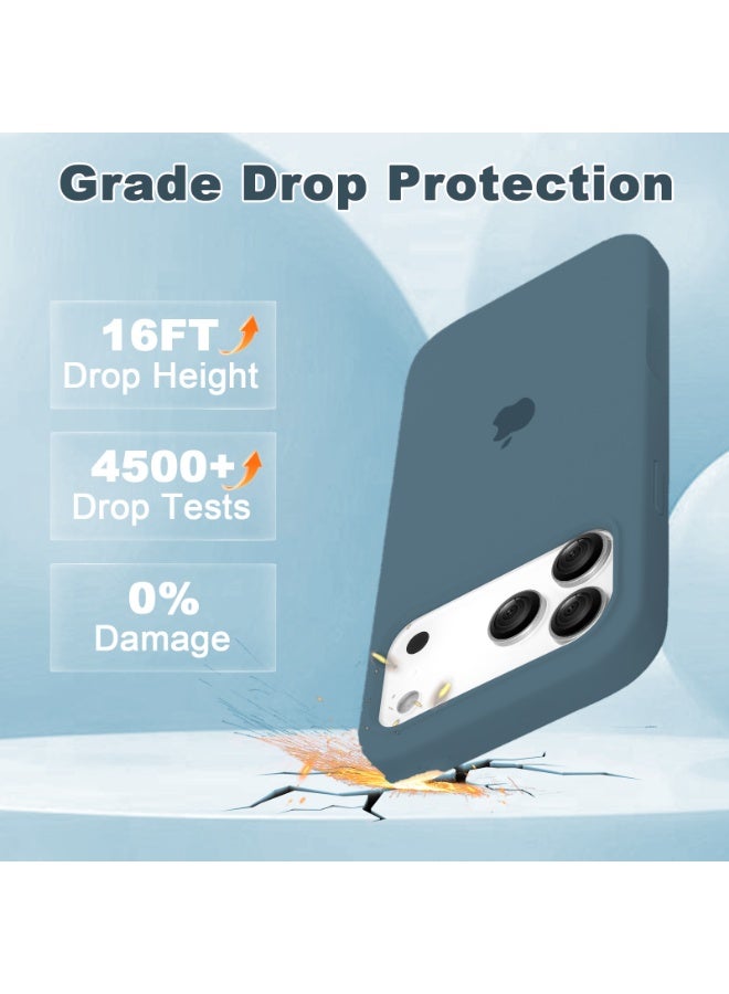 أوللاي ايفون 17 برو كيس واقي ، مادة السيليكون ، مقاومة للصدمات مع حماية عدسة الكاميرا وتغطية زر التحكم ، غطاء واقي للهاتف المحمول المضاد للصدمة ، متوافق مع إكسسوارات MagSafe - Image 3