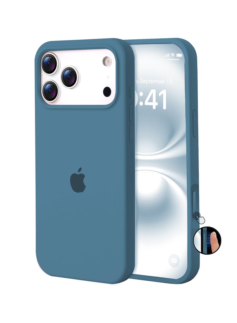 أوللاي ايفون 17 برو كيس واقي ، مادة السيليكون ، مقاومة للصدمات مع حماية عدسة الكاميرا وتغطية زر التحكم ، غطاء واقي للهاتف المحمول المضاد للصدمة ، متوافق مع إكسسوارات MagSafe - Image 1