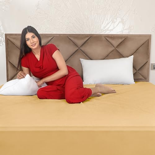 Daksh 100% Waterproof Mattress Protector Twin Bed, 78x48 Inch |Ultra Soft Cotton Feel Terry Mattress Cover, Breathable - Hypoallergenic Fitted Bed Protector - 78"x48", 6.5x4 Feet, Twin Size, Beige - Image 2