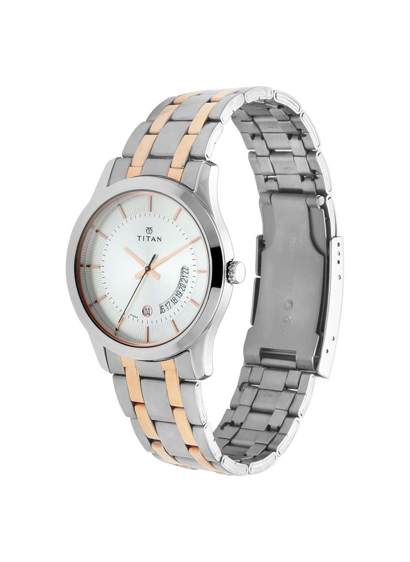 TITAN Gents Karishma Analog Silver Dial Men's Watch-1823KM01  - Image 2