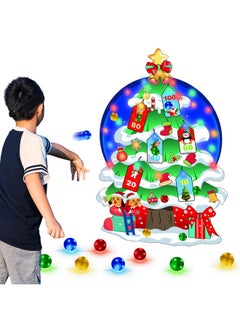 Bootaa 31" Led Felt Chirstmas Tree For Kids, Dart Board For Kids, Toys For Ages 5-7, Christmas Decoration, Kids Toys, Gift Ideals For 3 4 5 6 7 8 9 10 Year Old Boys Girls, Xmas Gift, Party Favors  - Image 1