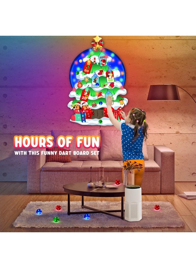 Bootaa 31" Led Felt Chirstmas Tree For Kids, Dart Board For Kids, Toys For Ages 5-7, Christmas Decoration, Kids Toys, Gift Ideals For 3 4 5 6 7 8 9 10 Year Old Boys Girls, Xmas Gift, Party Favors - Image 4