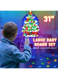 Bootaa 31" Led Felt Chirstmas Tree For Kids, Dart Board For Kids, Toys For Ages 5-7, Christmas Decoration, Kids Toys, Gift Ideals For 3 4 5 6 7 8 9 10 Year Old Boys Girls, Xmas Gift, Party Favors  - Image 5