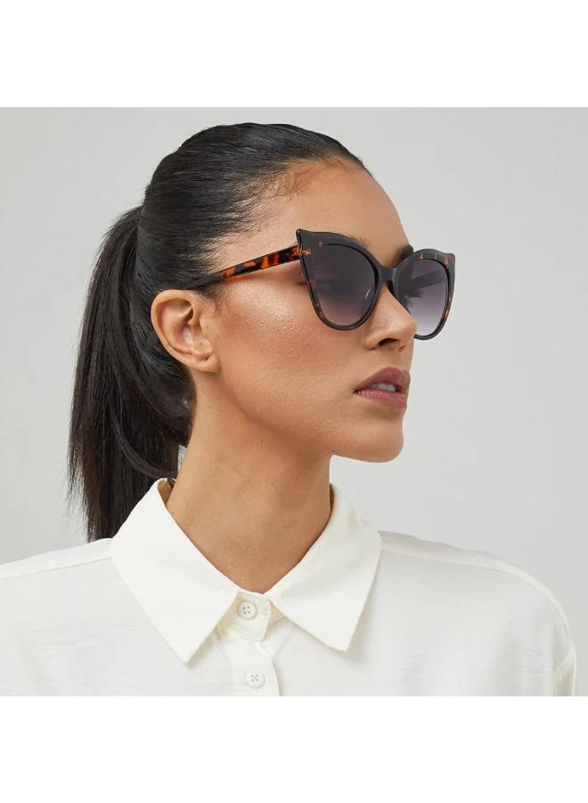 بلاك أوت Women's نظارات شمسية بلاك أوت آفا عين القطة بإطار كامل للنساء