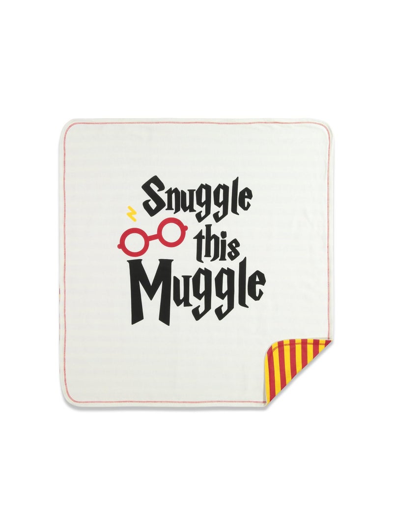 Harry Potter Newborn Baby Boy or Girl Zip Up Sleep N' Play, Bib, Blanket and Burp Cloth 4 Piece Outfit Set 0-6 Months - Image 3