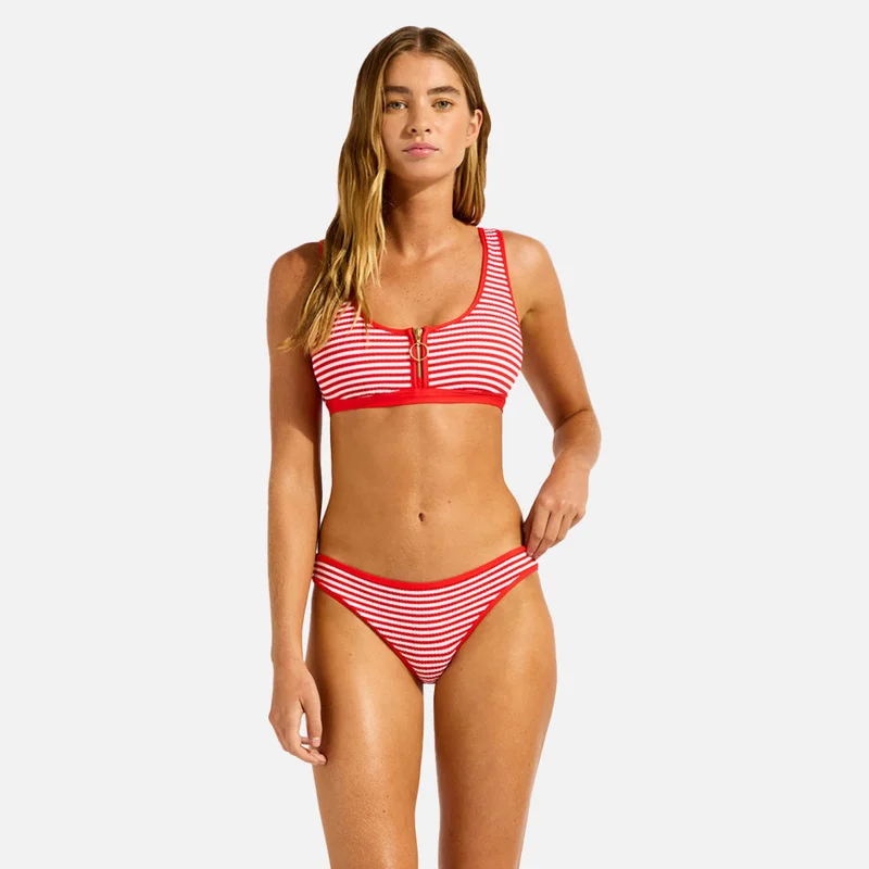 Seafolly  Clubhouse Zip Front Tank Bikini Top - Women for Women | Best Price UAE