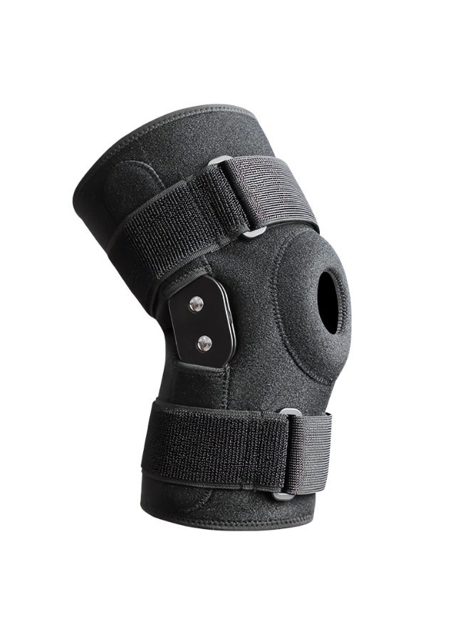 كيلا دعامة الركبة للنساء والرجال، دعامة ركبة مفصلية مع مثبتات جانبية، دعامة ركبة مفتوحة قابلة للتعديل لعلاج التهاب المفاصل، تمزق الغضروف المفصلي، الرباط الصليبي الأمامي، الرباط الجانبي الإنسي، التعافي من الإصابات، تخفيف آلام المفاصل - Image 1