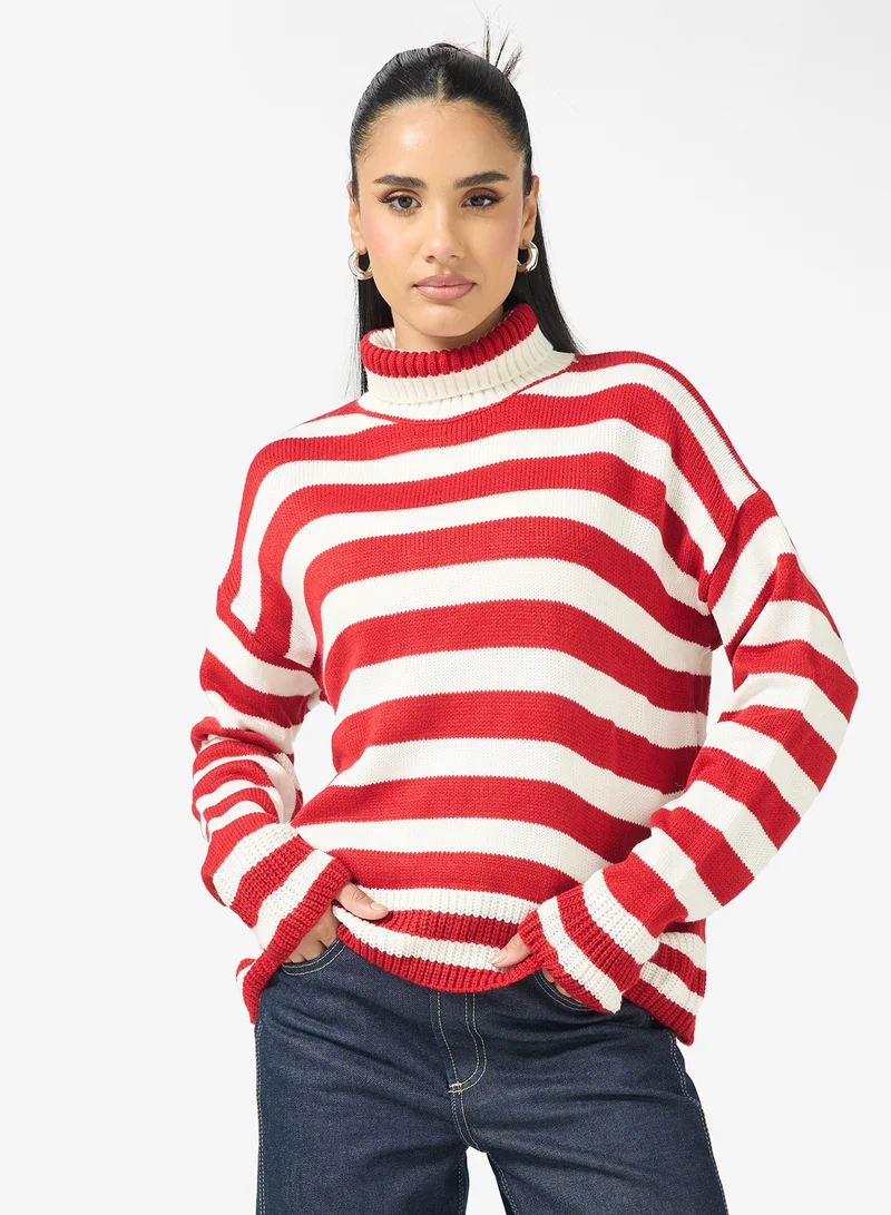 Kniited Stripe Jumper
