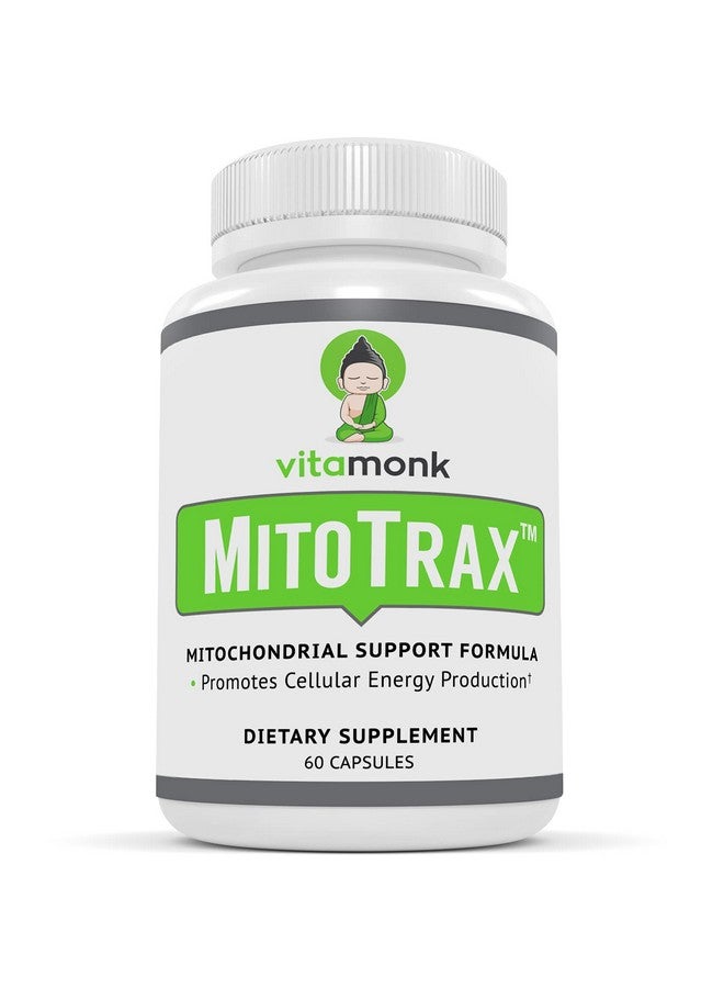 VitaMonk Mitotrax™ Bioenhanced Mitochondrial Supplement Revitalize And Repair Cells Mitochondrial Supplements 100% Allnatural Cellular Mitochondrial Energy Optimizer Biopqq 60 Capsules - Image 1