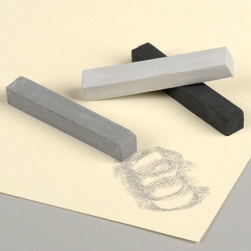 Derwent Alphacolor Soft Square Pastels, 7 Hi-Fi Gray Tones, 12 Pastels per Set (145003) - Image 4