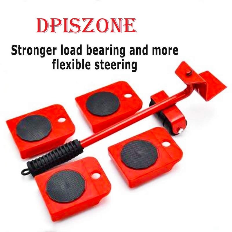 DPISZONE Furniture Sliders Heavy Furniture Shifter Moving Wheels Kit Mover Tool Furniture Lifter 4Pcs Casters Kits 360 Degree Rotatable Pads for Sofas Refrigerators Multi Color 1pcs Set - Image 2