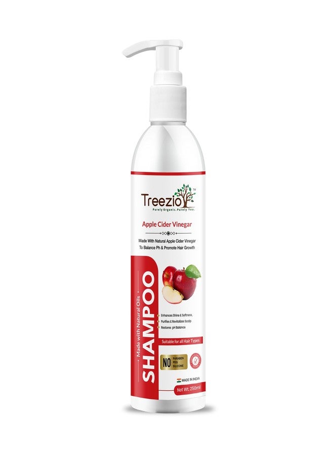 Treezio - Apple Cider Vinegar Shampoo - for Soft, Shiny & Refreshed Hair| Hair Growth | Purifies & Revitalizes Scalp| No Paraben No Silicone | For Men & Women (250ml) - Image 1
