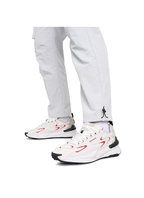 Men’s Running Shoes - Athlex Fuse M White/Red,  Lightweight Sneakers with SPEEDPULSE Cushioning & OrthoLite Insole