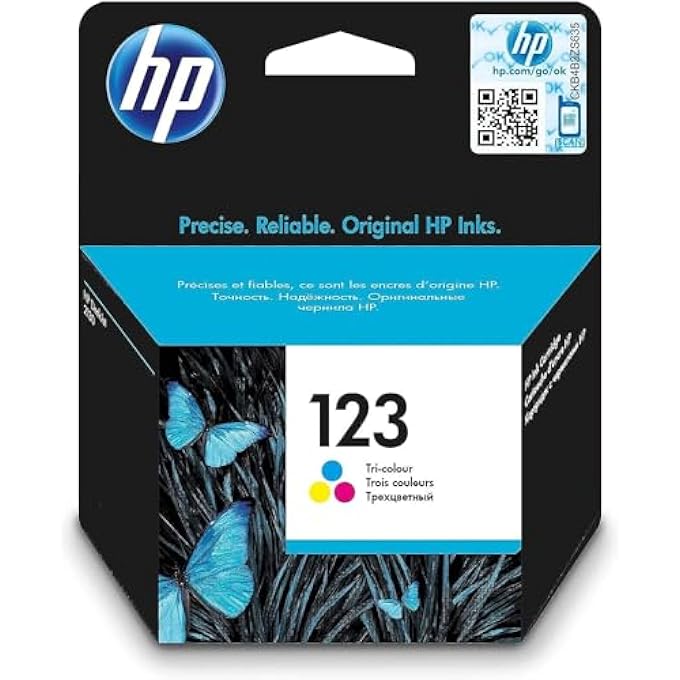 HEWLETT PACKARD 123 خرطوشة حبر أصلية ثلاثية الألوان - عبوة من 2 قطعة - Image 1