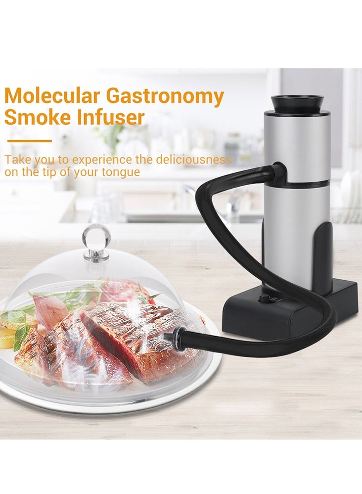 إيفرين مجموعة مدخن الكوكتيلات المحمولة لتنقية التدخين ومولد الدخان البارد ومعزز الشواء وأداة نقع نكهة رقائق الخشب وتنقية المطبخ للبار وطهي اللحوم والمشروبات المشوية - Image 2